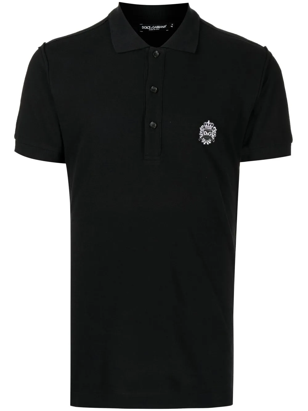 

Dolce & Gabbana playera tipo polo manga corta - Negro