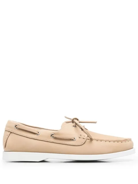 Scarosso Oprah leather boat shoes