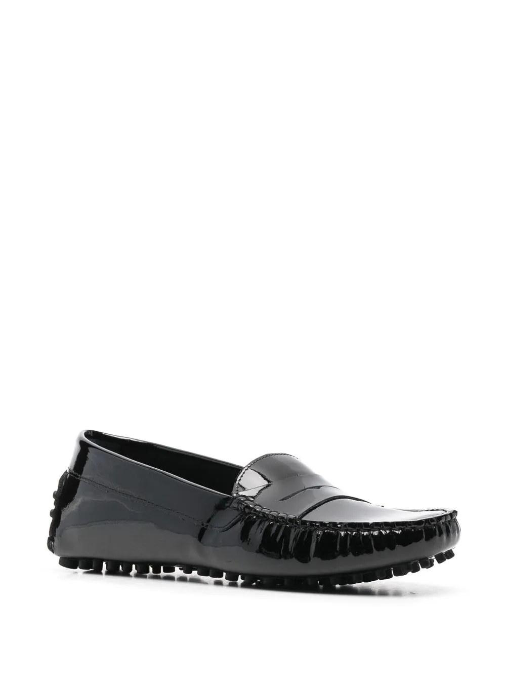 Scarosso Ashley loafers van lakleer - Zwart
