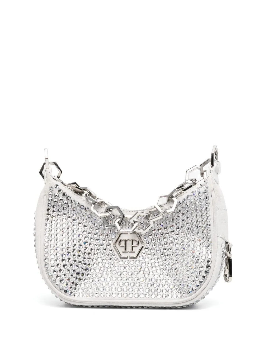 

Philipp Plein tote con detalles de cristal - Gris