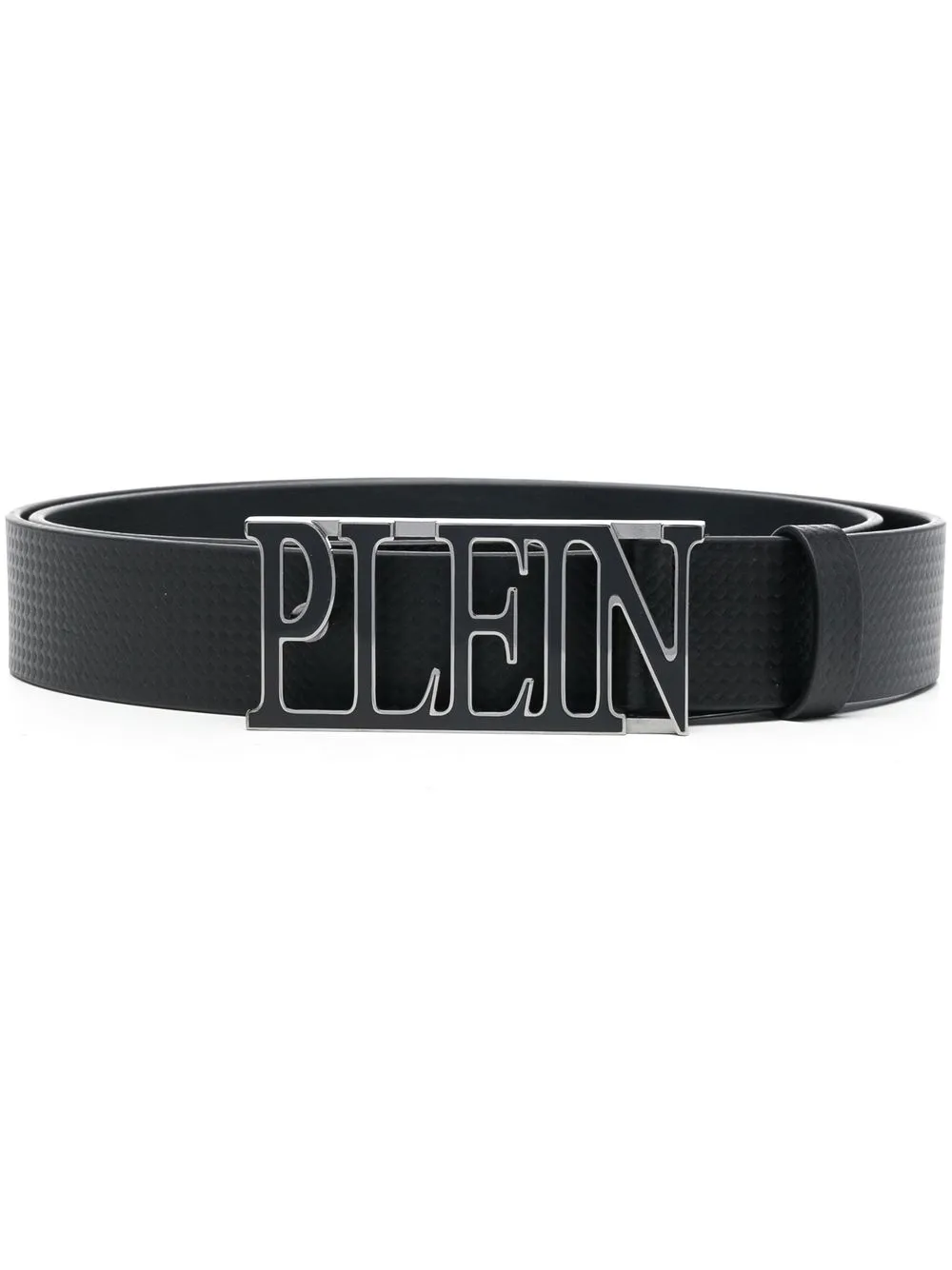 

Philipp Plein logo buckle belt - Black