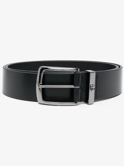 Philipp Plein leather belt skull