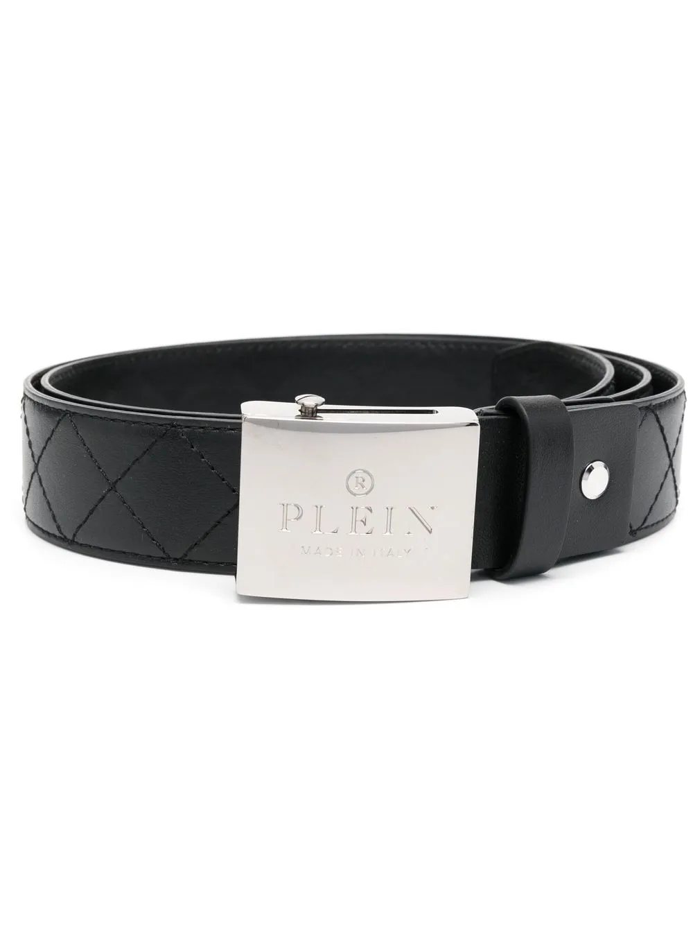 

Philipp Plein TM quilted belt - Black