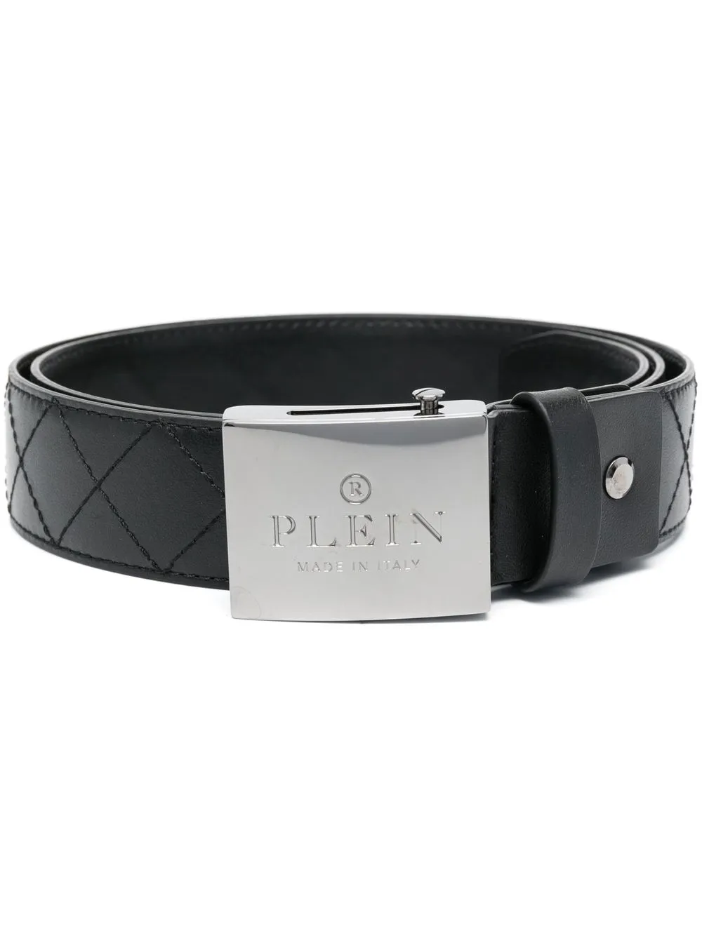 

Philipp Plein TM quilted belt - Black