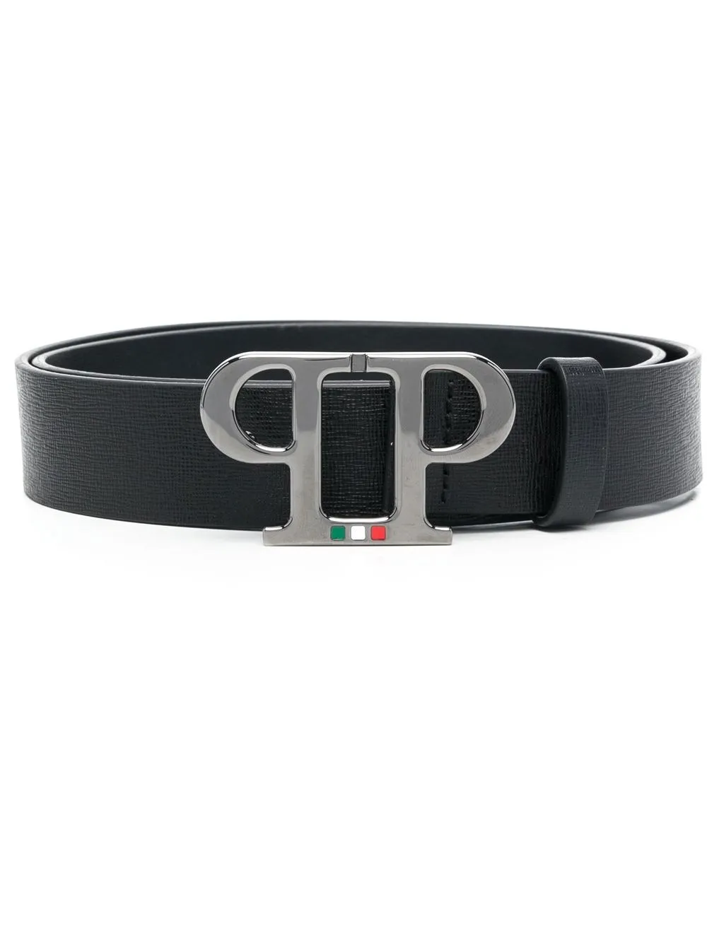 

Philipp Plein logo buckle belt - Black