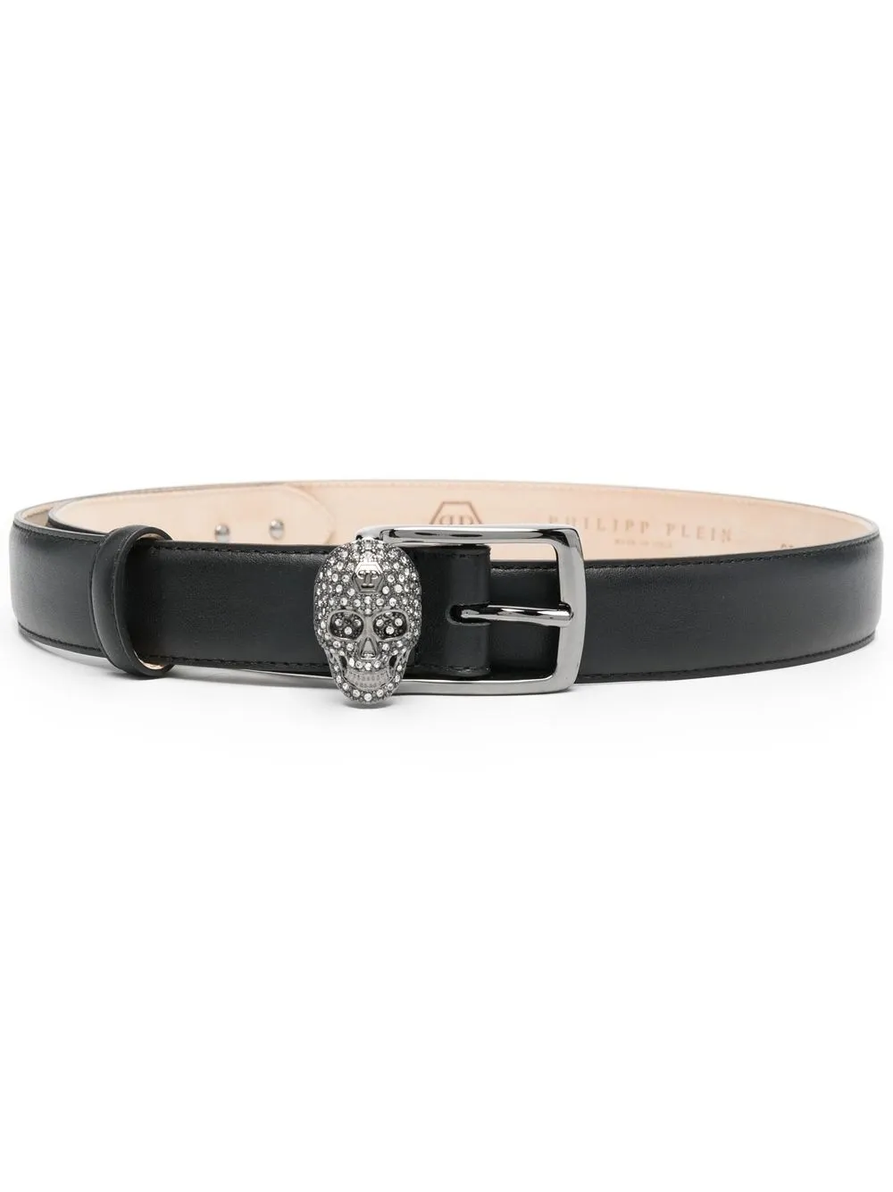 

Philipp Plein cinturón Skull Crystal - Negro