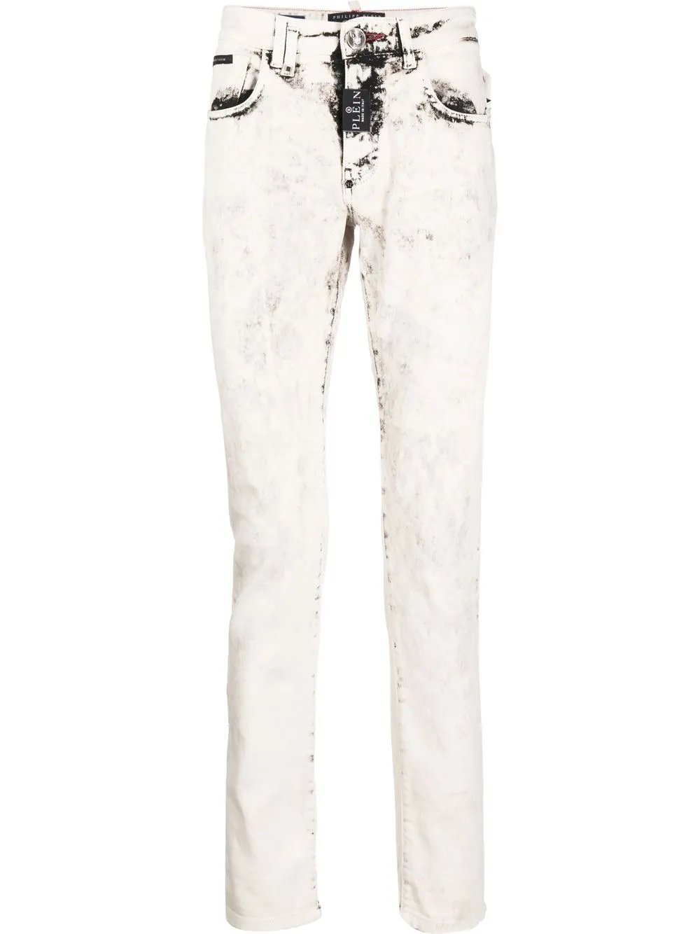 

Philipp Plein jeans slim con efecto lavado en ácidos - Neutro