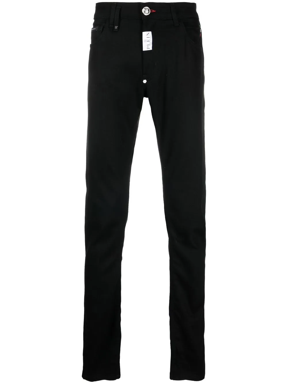 

Philipp Plein jeans slim con tiro medio - Negro