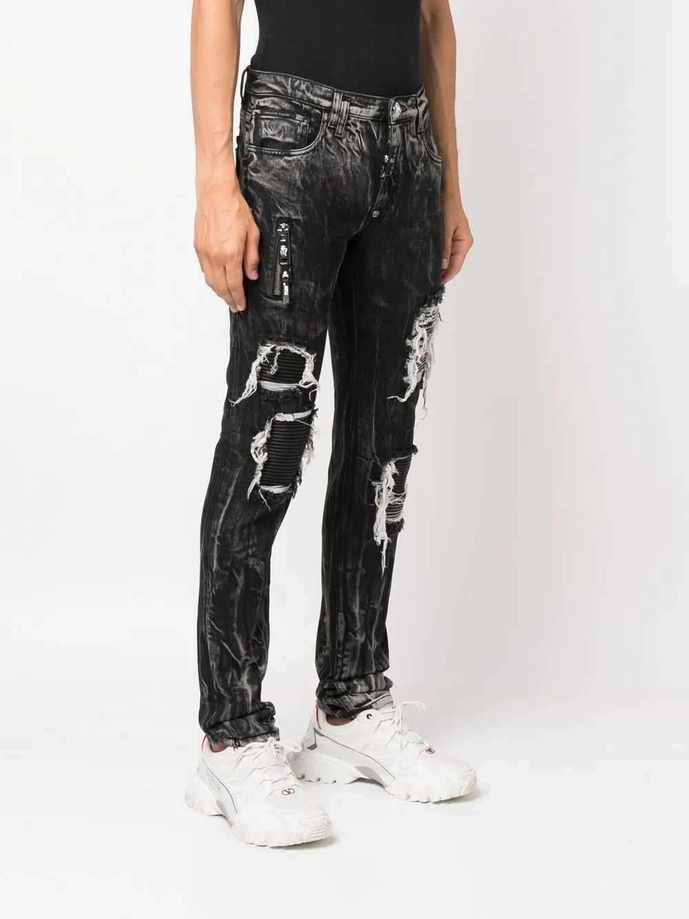 Philipp Plein Rock Star Distressed Jeans Farfetch