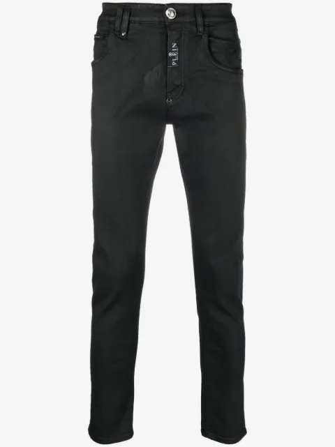 Philipp Plein skull-patch skinny-cut jeans