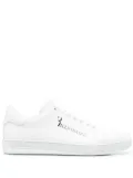 Billionaire logo-print leather sneakers - White