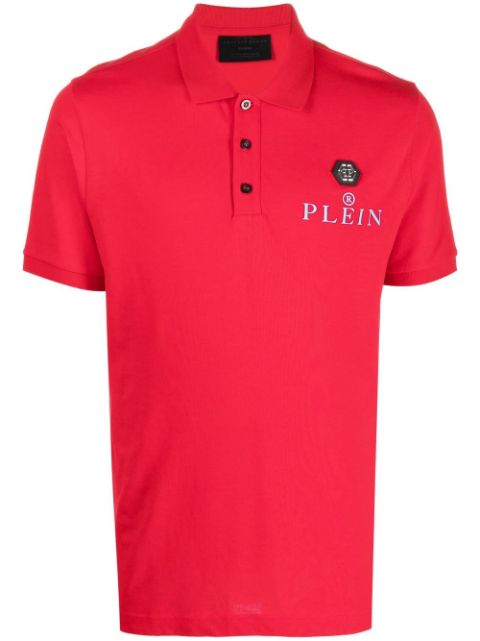 Philipp Plein logo-plaque polo shirt