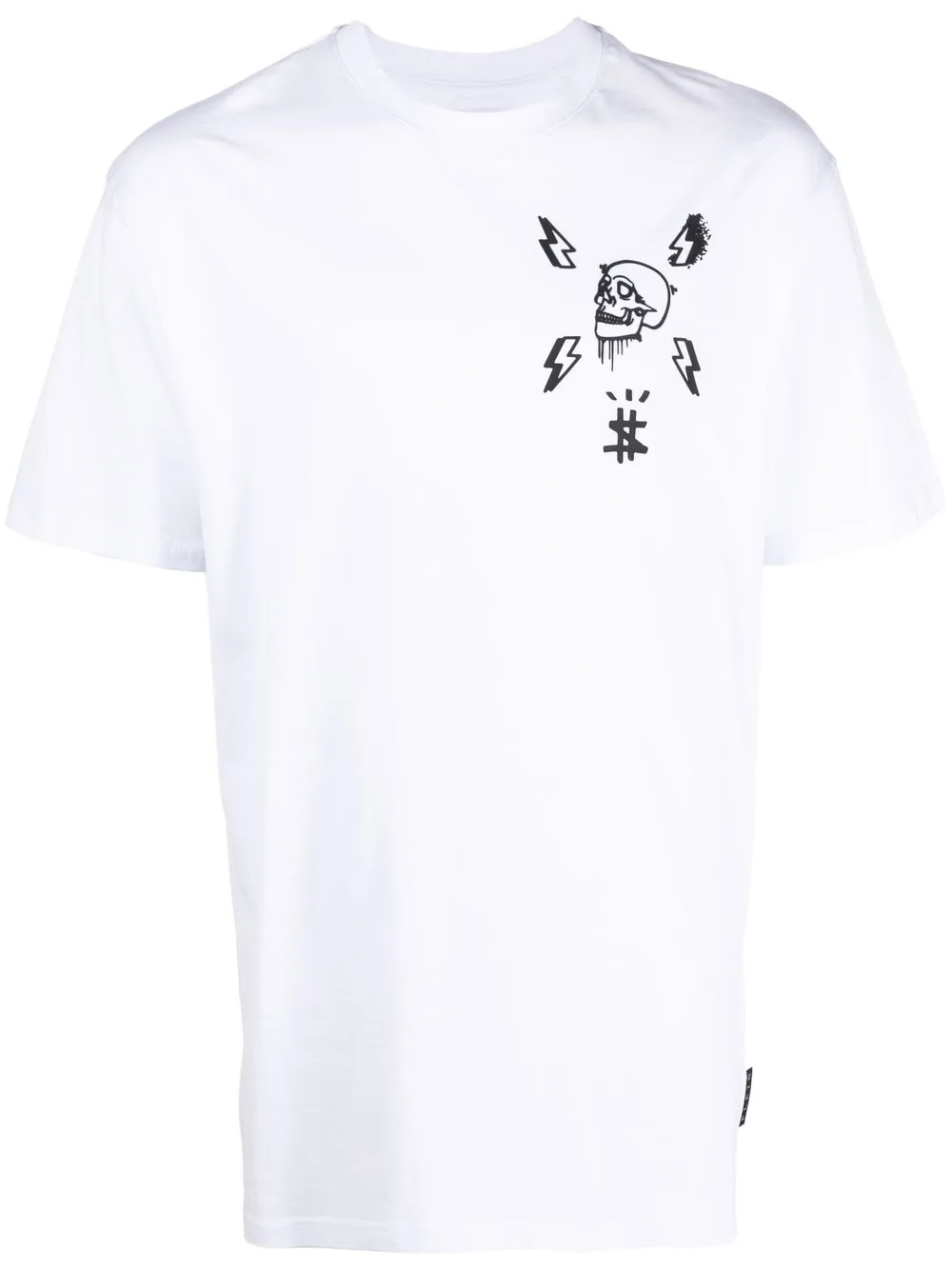 

Philipp Plein playera con motivo Skull - Blanco