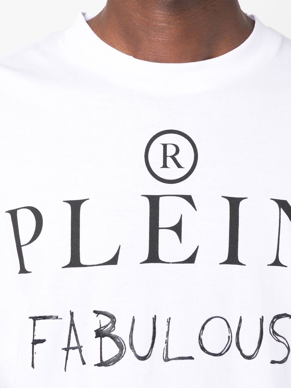 Philipp Plein slogan print T-shirt Men