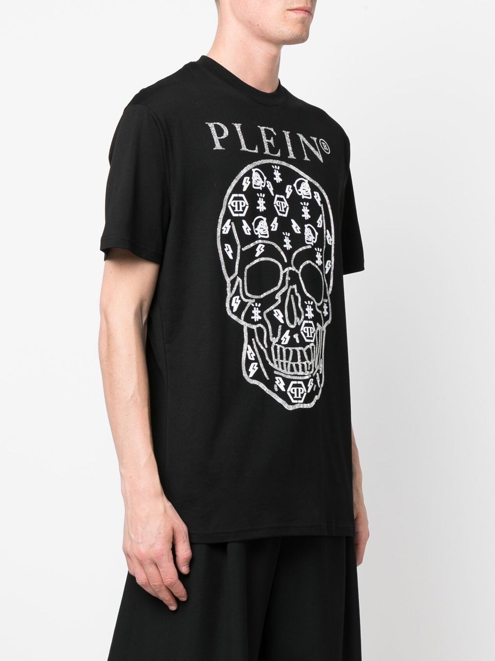 Philipp Plein logo-print detail T-shirt Men