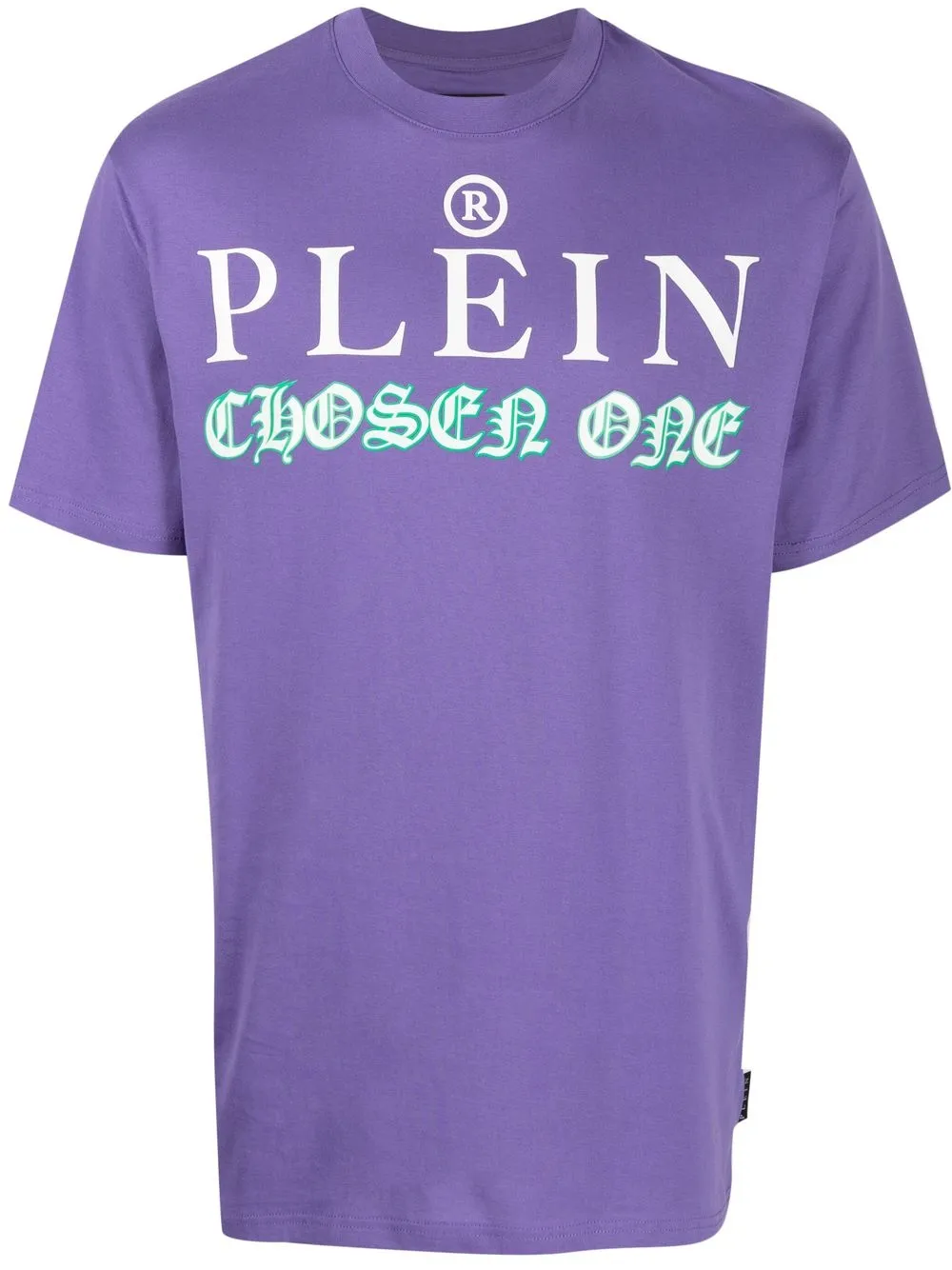 

Philipp Plein playera manga corta con logo estampado - Morado