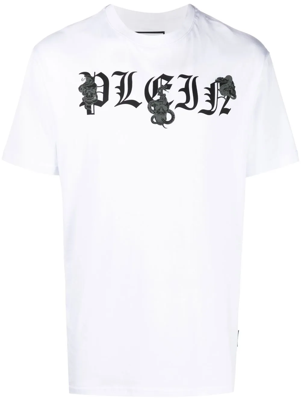 

Philipp Plein playera Snake con logo estampado - Blanco