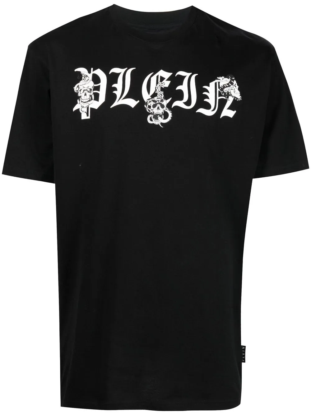 

Philipp Plein playera con logo estampado - Negro