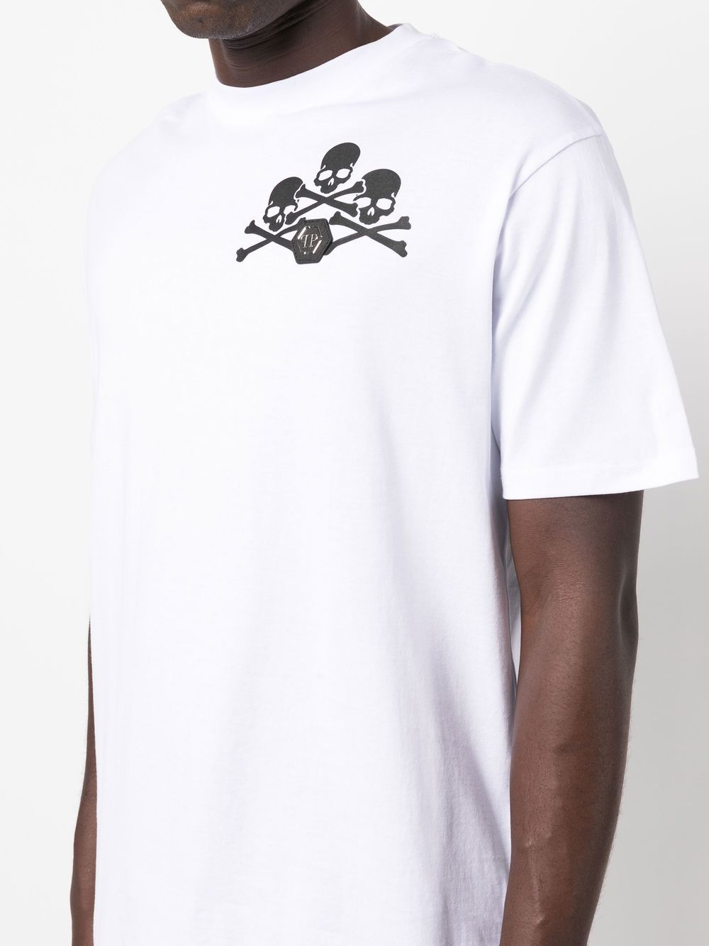 Philipp Plein skull-print detail T-shirt Men