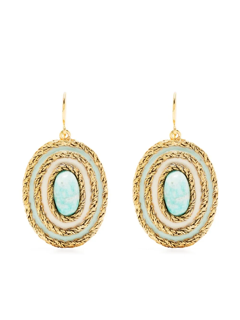 

Aurelie Bidermann aretes con detalles de cristal - Dorado