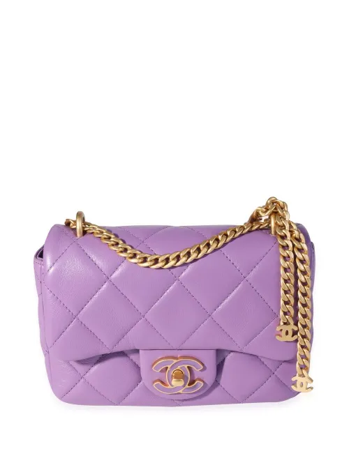 Mini sac porté épaule Classic Flap à design carré - CHANEL Pre-Owned - Modalova