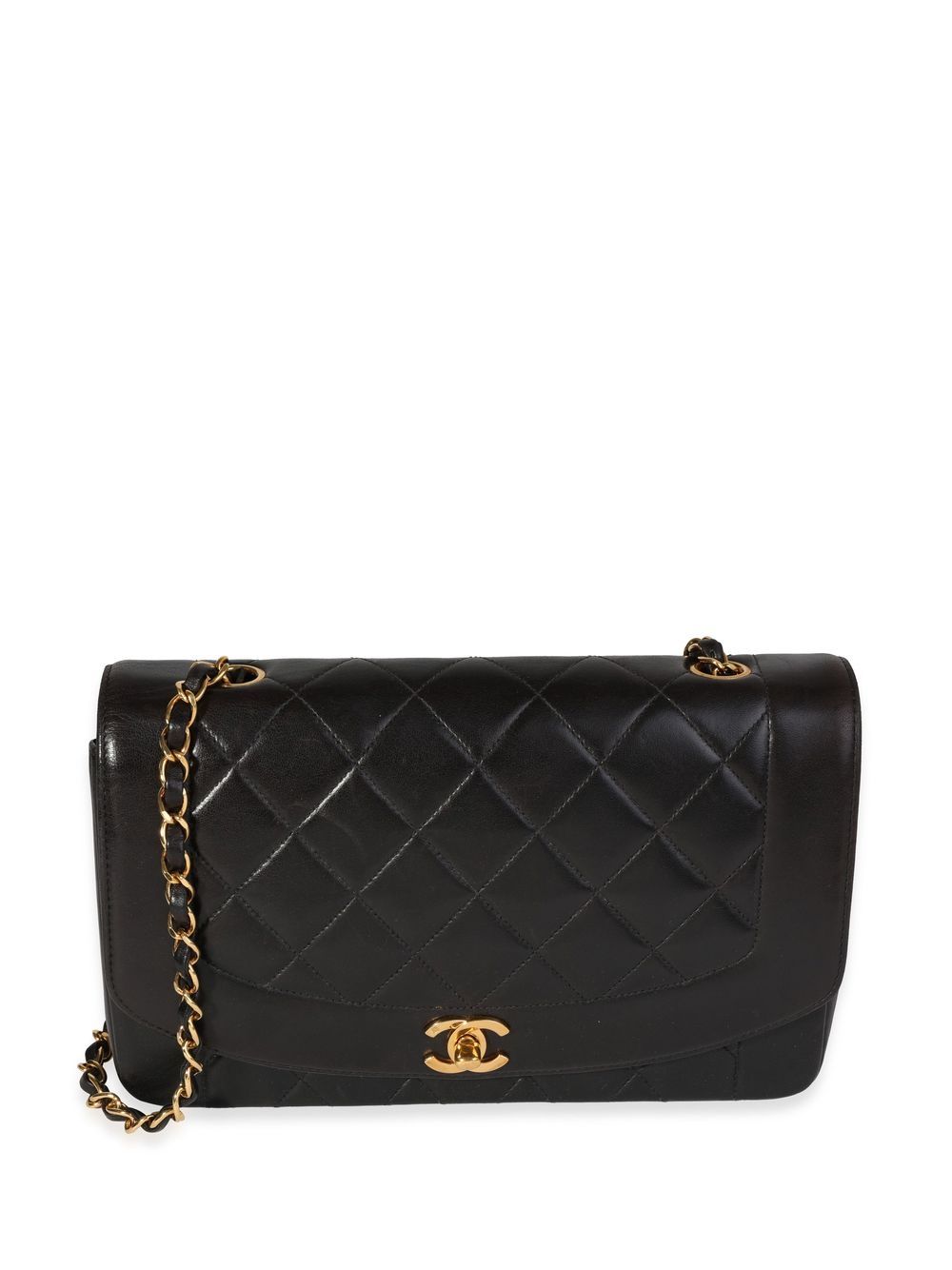 Pre-owned Chanel Diana Shoulder Bag In Black | ModeSens