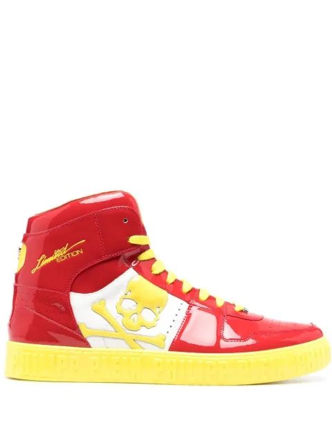 Philipp Plein Skull lace-up high-top sneakers Men