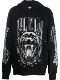 Philipp Plein graphic-print hoodie - Black
