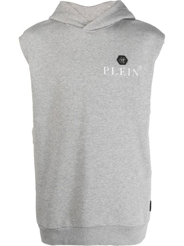 Philipp plein sleeveless on sale hoodie