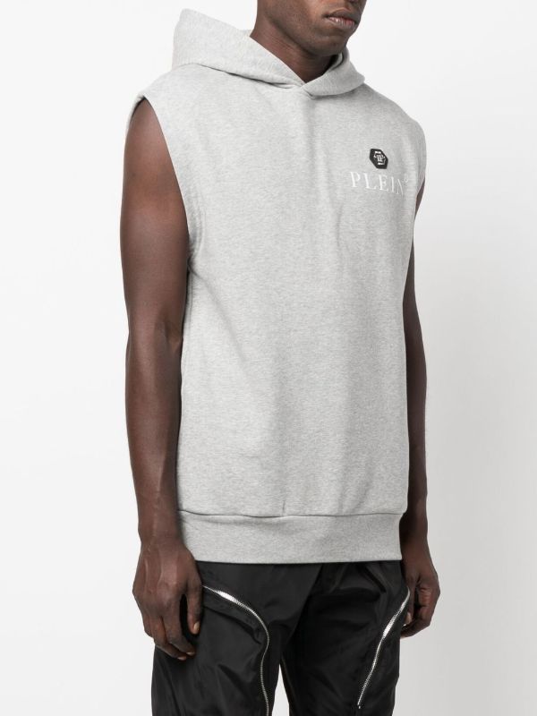 Philipp plein sleeveless on sale hoodie