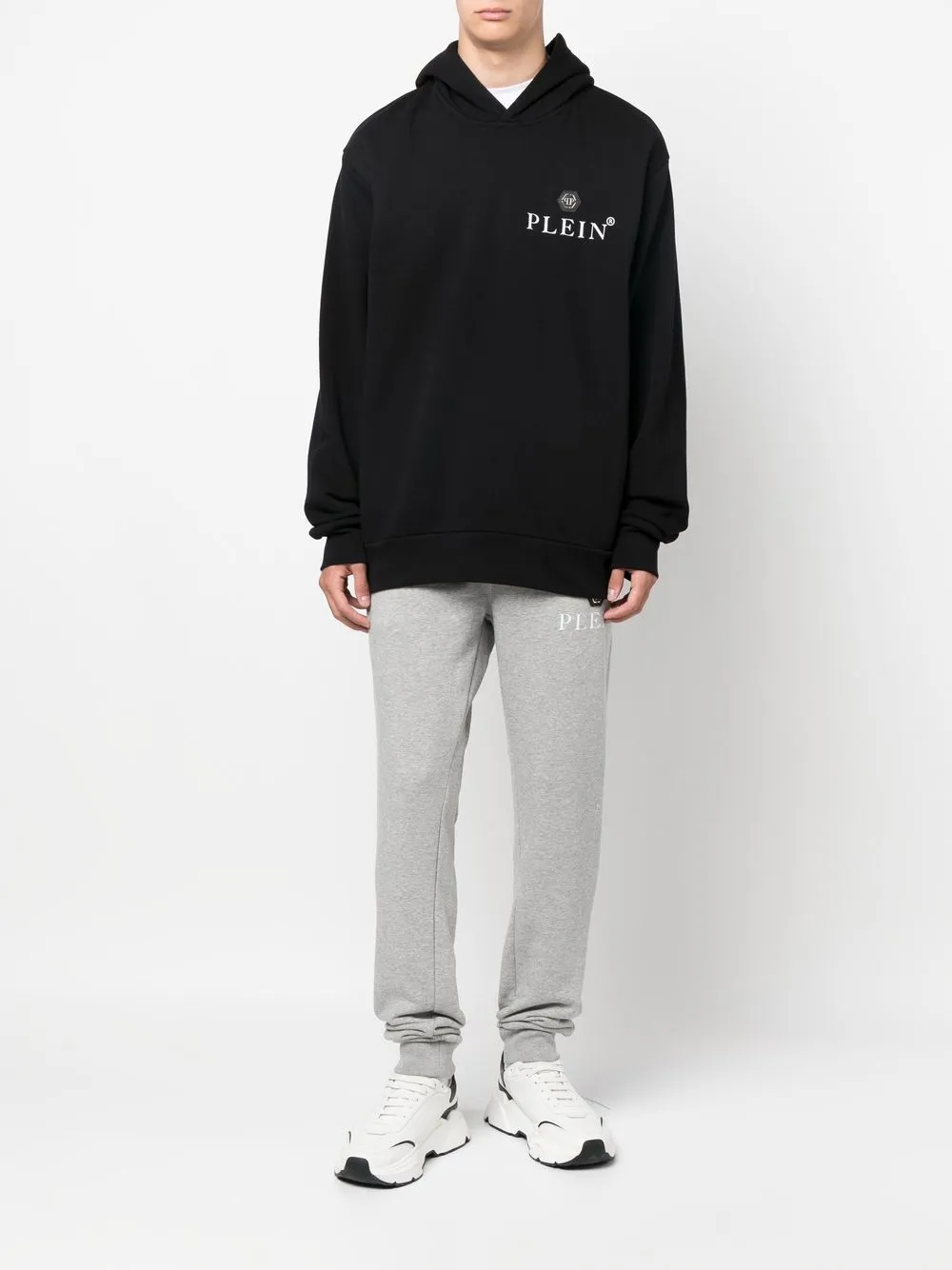 Philipp Plein Hoodie met logoprint - Zwart