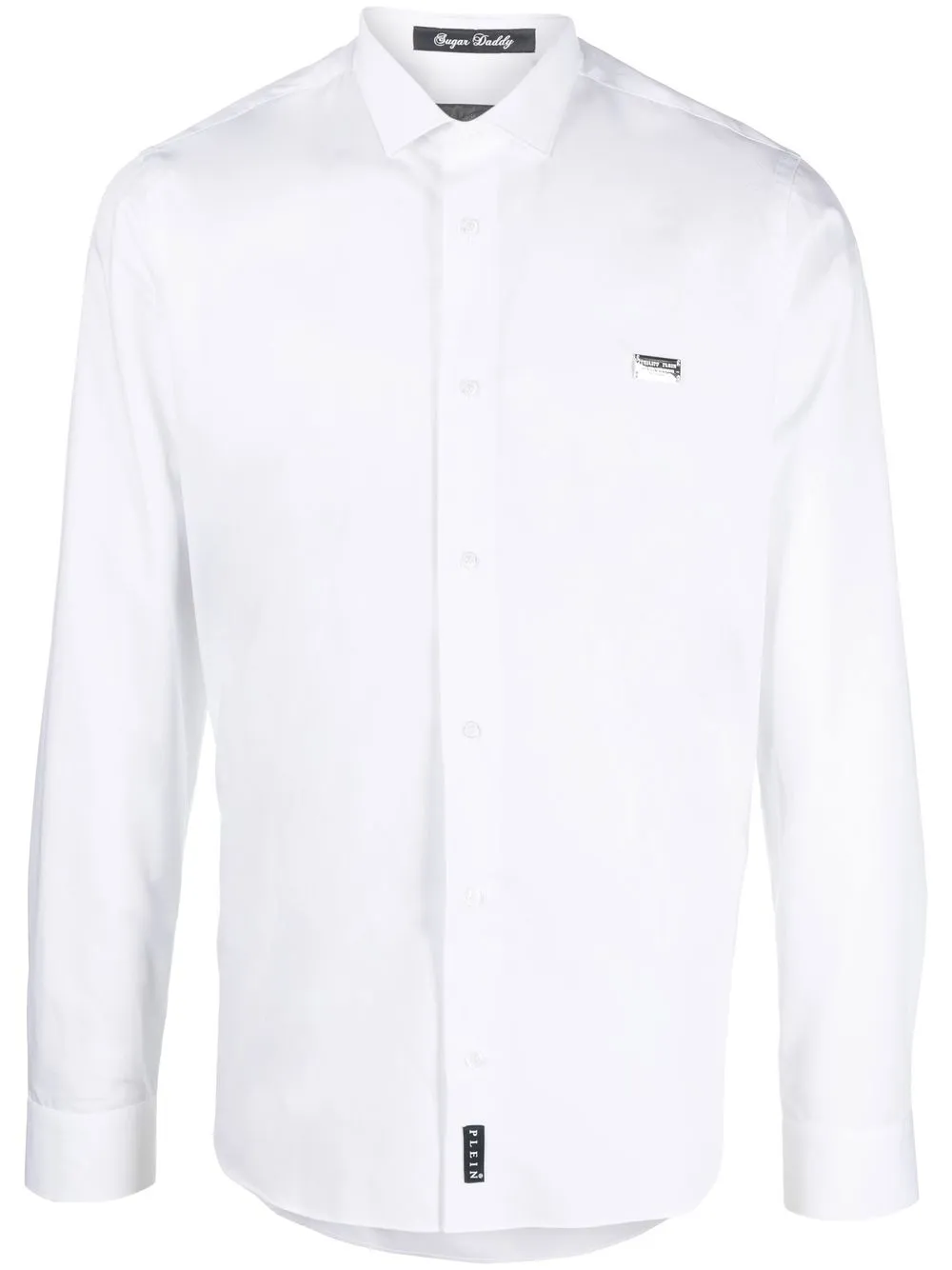 

Philipp Plein camisa Sugar Daddy de manga larga - Blanco