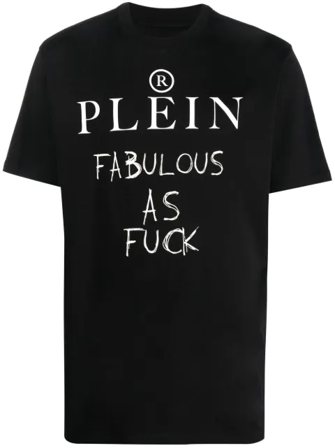 Philipp Plein slogan print T-shirt