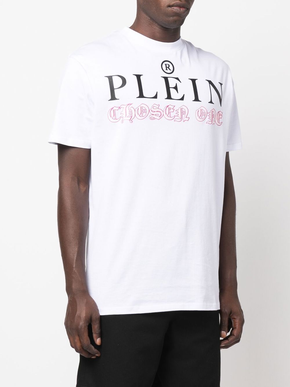 Philipp Plein logo-print detail T-shirt Men