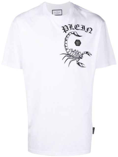 Philipp Plein chest logo-print detail T-shirt Men