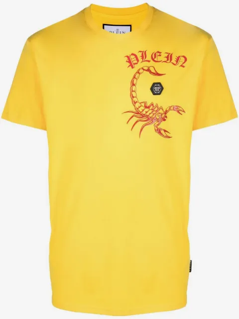 Philipp Plein playera con logo estampado en el pecho