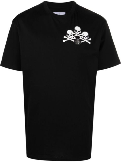 Philipp Plein skull-print detail T-shirt Men