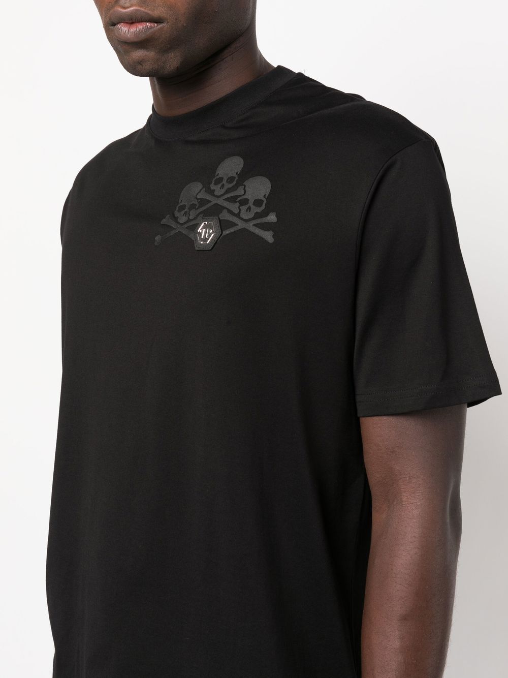 Philipp Plein skull-print detail T-shirt Men