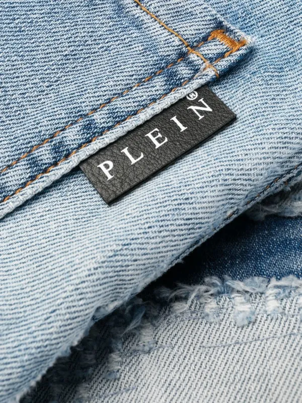 Philipp Plein ダメージジーンズ | ブルー | FARFETCH JP