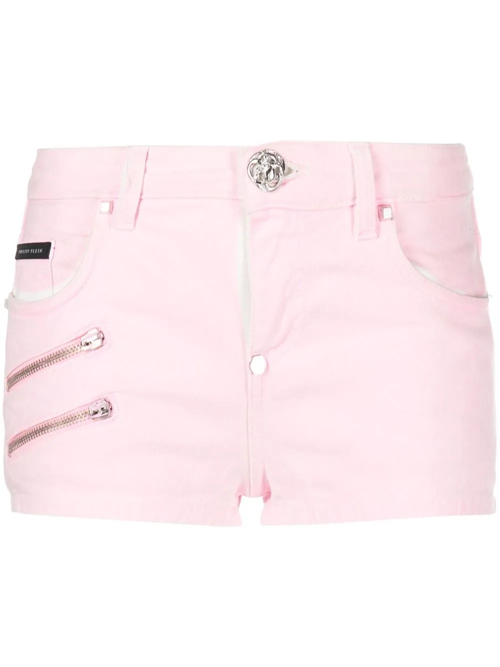 

Philipp Plein shorts de mezclilla Hot Pants Biker - Rosado