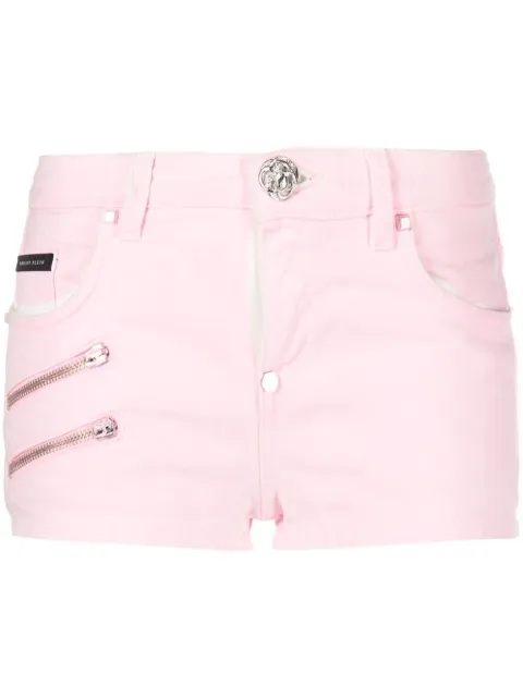 Philipp Plein shorts de mezclilla Hot Pants Biker