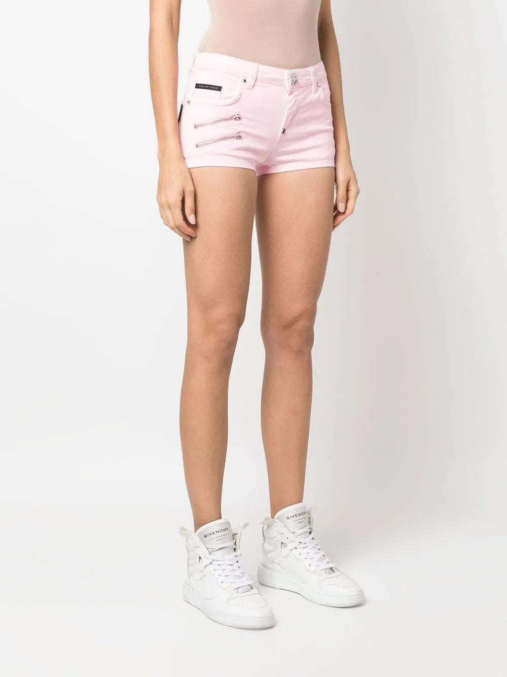  Philipp Plein Jeans Shorts   Rosa 