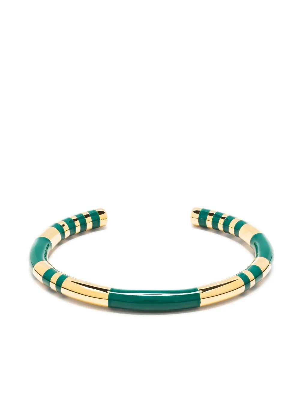 

Aurelie Bidermann enamelled-design open-back bangle - Gold