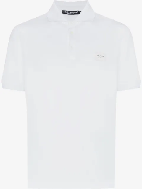 Dolce & Gabbana logo plaque polo shirt