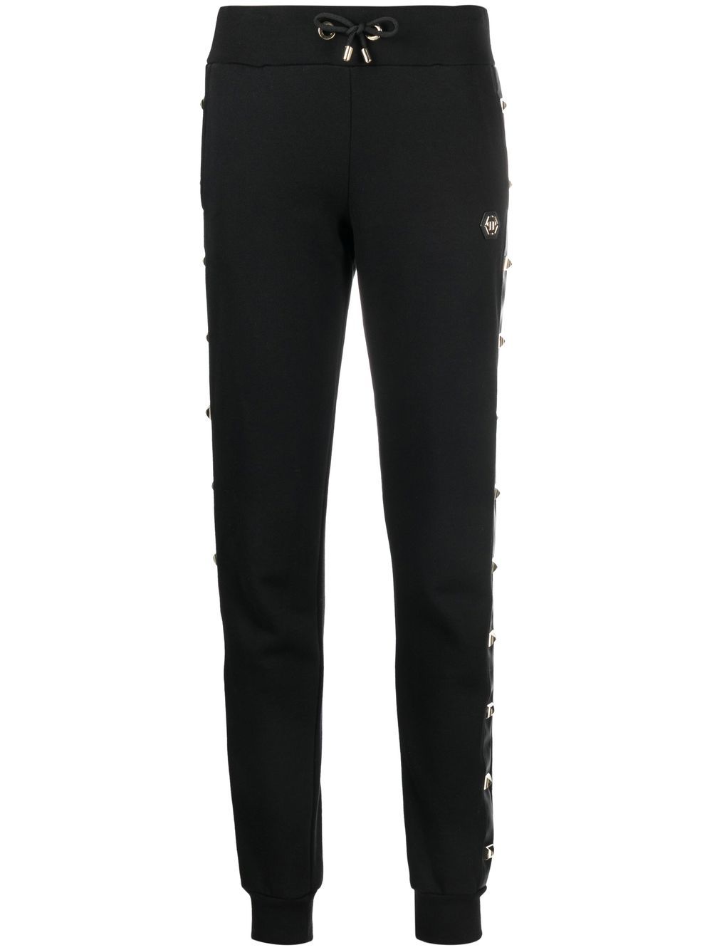 Philipp Plein studded side panel track pants – Black