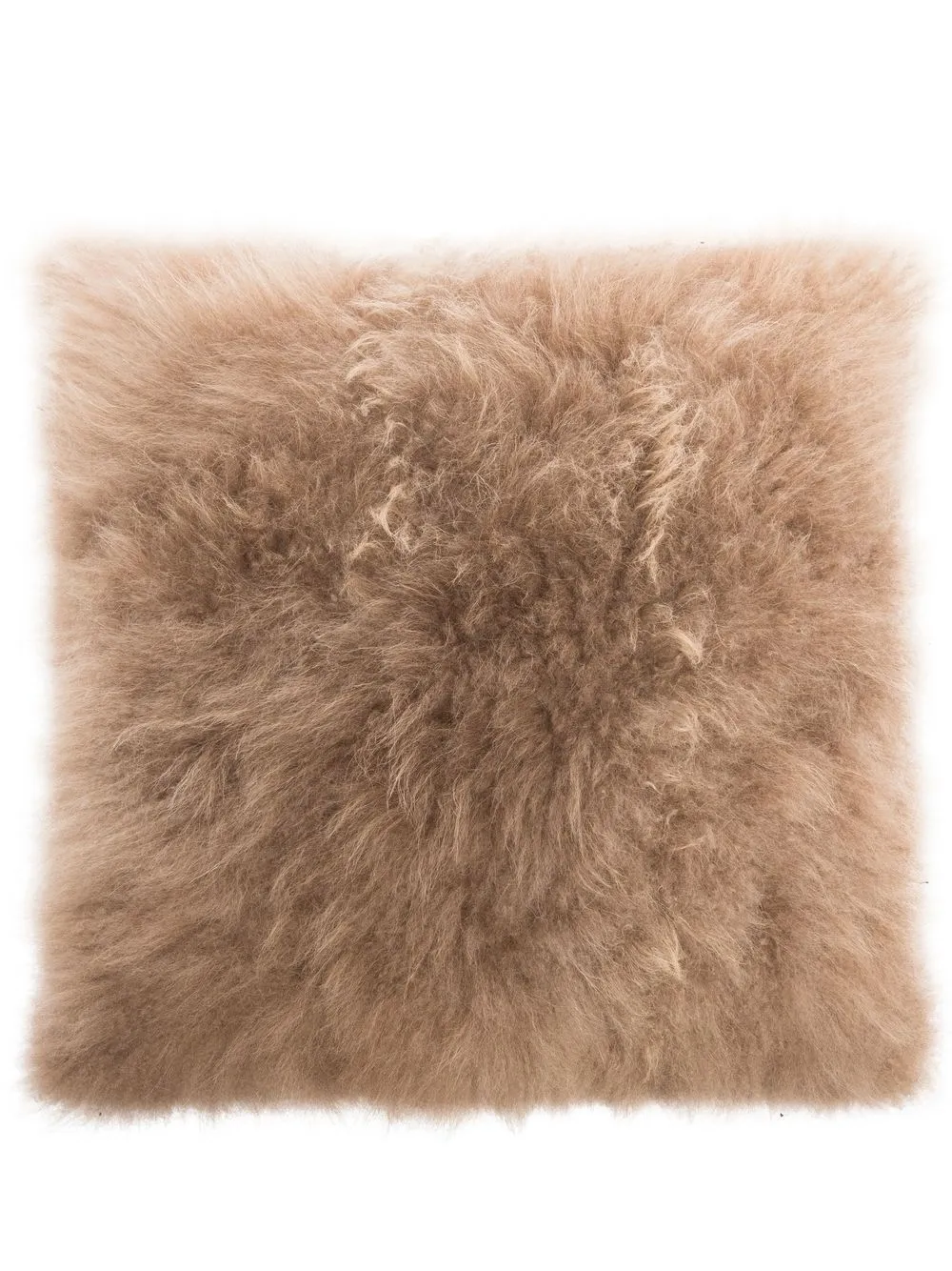 

Brunello Cucinelli sheepskin square cushion - Brown