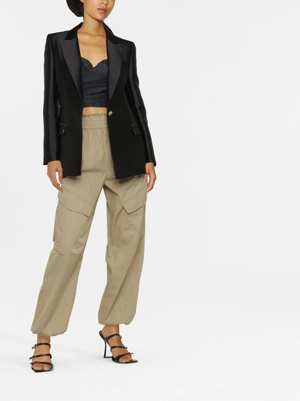 Philipp Plein Single Breasted Leopard-print Lining Blazer In Black