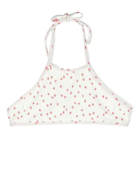 Frankies Bikinis Kids polka-dot bikini top