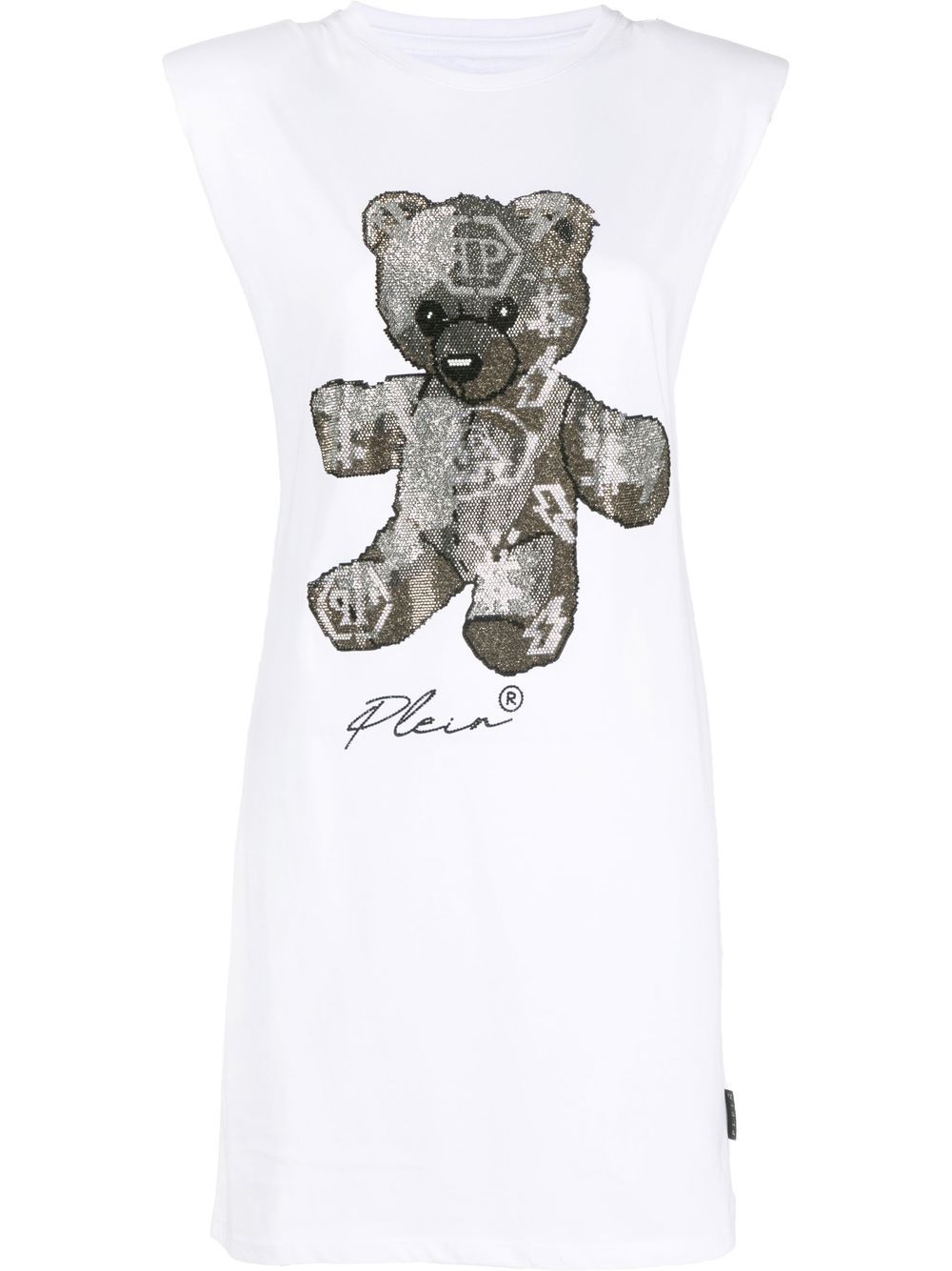 Philipp Plein crystal-embellished T-shirt dress Women