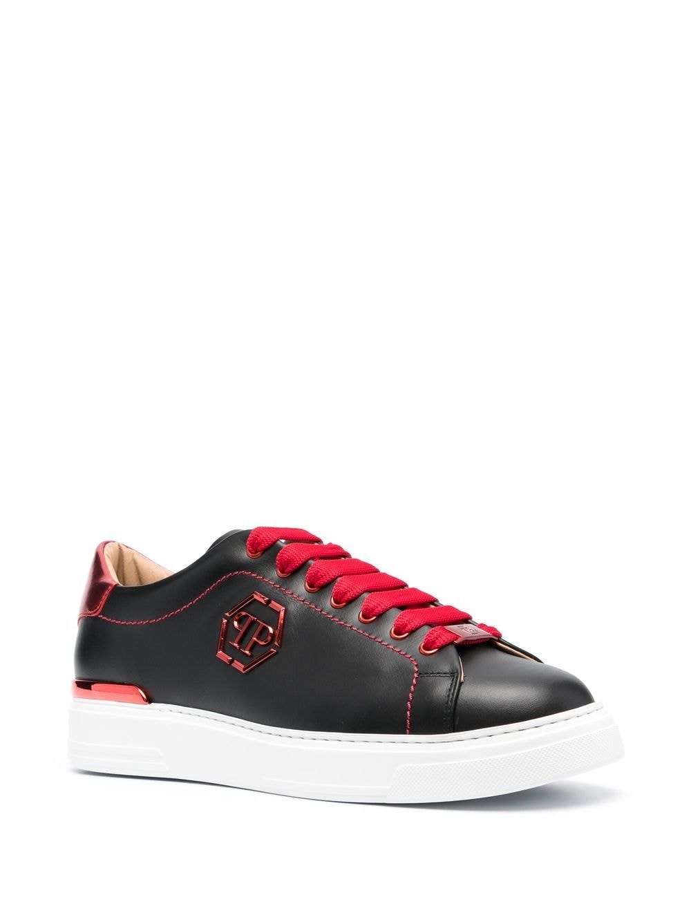 Philipp Plein Sneakers met logoplakkaat - Zwart